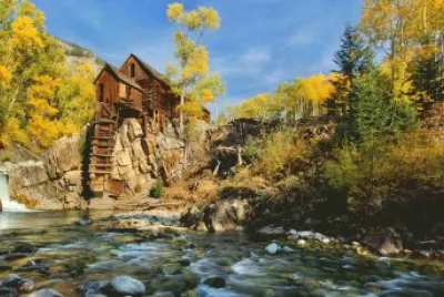 Cabin on Stream jigsaw puzzle