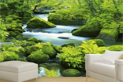 paisaje en la pared