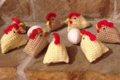 Flock of Beanbag Chickens