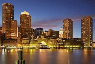 boston al atardecer