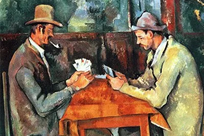 Los jugadores de naipes, 1892 - Paul CÃ©zanne
