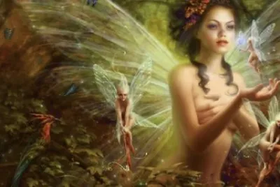 Fadas, duendes e ninfas.