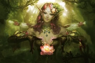 Fadas, duendes e ninfas.