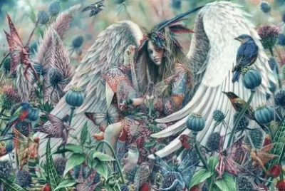 Fadas, duendes e ninfas.