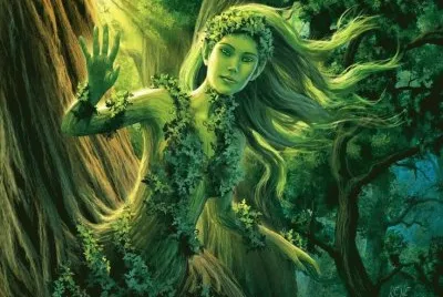 Fadas, duendes e ninfas.