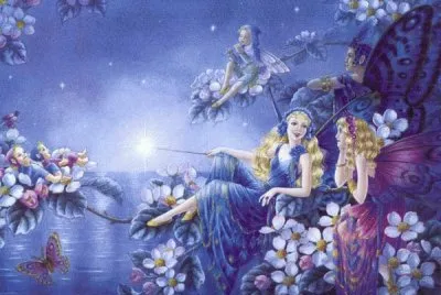 Fadas, duendes e ninfas.