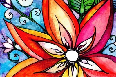 Colored Flower