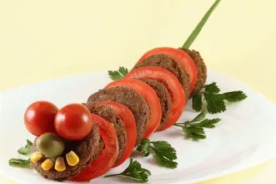 gusanito de hamburguesas jigsaw puzzle