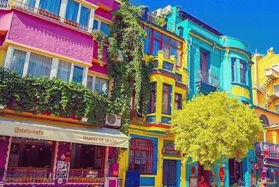 Edificios coloridos