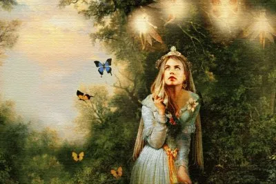Fadas, duendes e ninfas.