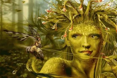 Fadas, duendes e ninfas.