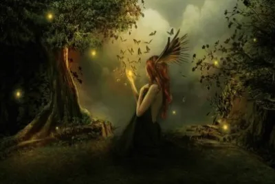 Fadas, duendes e ninfas.