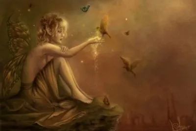 Fadas, duendes e ninfas.