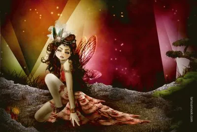 Fadas, duendes e ninfas.
