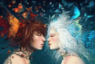 Fadas, duendes e ninfas.