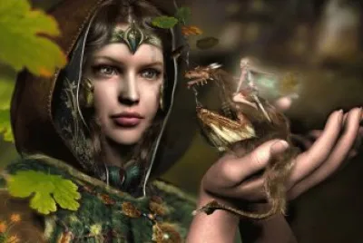 Fadas, duendes e ninfas.