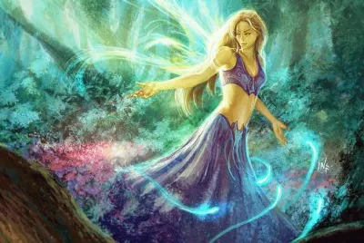 Fadas, duendes e ninfas.