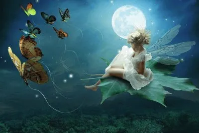 Fadas, duendes e ninfas.