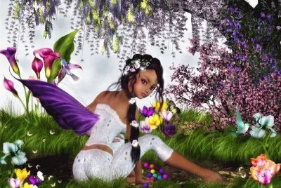 Fadas, duendes e ninfas.