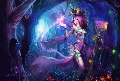 Fadas, bruxas e ninfas.