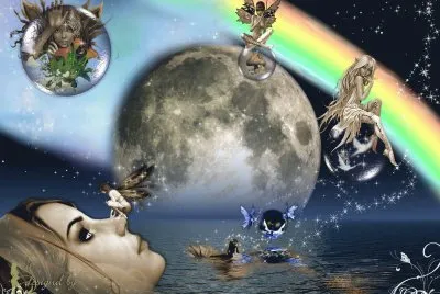 Fadas, duendes e ninfas.
