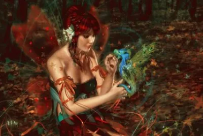 Fadas, duendes e ninfas.