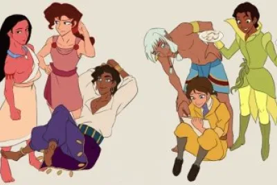 Pocahontas Megara Esmeralda Kida Jane Tiana
