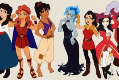 Eric Hercules Aladdin Hades Gaston Hook Frollo