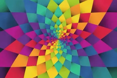 Colored Fractal jigsaw puzzle