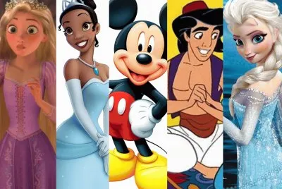 פאזל של Personagens da Disney.