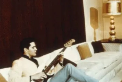 Elvis with the guitar