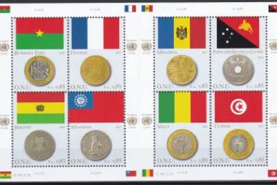 Drapeaux et monnaies