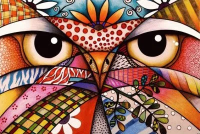 Beautiful Colored Owl
