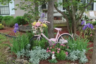Pink Garden Bike jigsaw puzzle