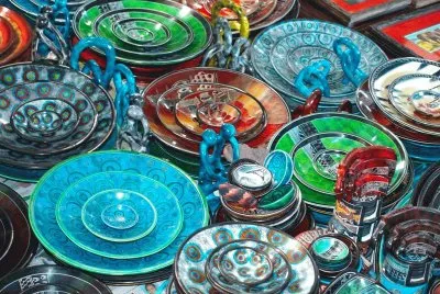 Colorful Soap Stone Plates