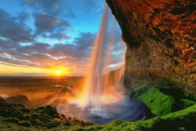 Seljalandsfoss Waterfall-Iceland jigsaw puzzle
