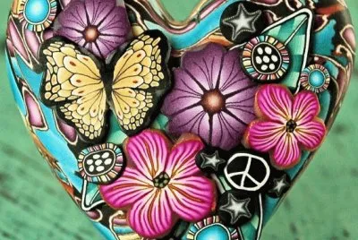 פאזל של Heart Focal Bead