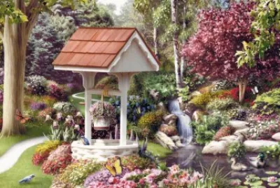 Wishing Well in the Flowers