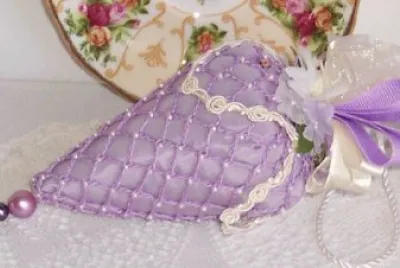 Silk Dupioni Strawberry Sachet