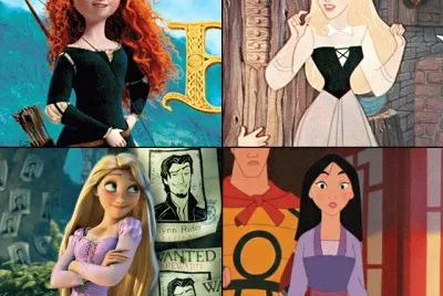 Merida Aurora Rapunzel Mulan