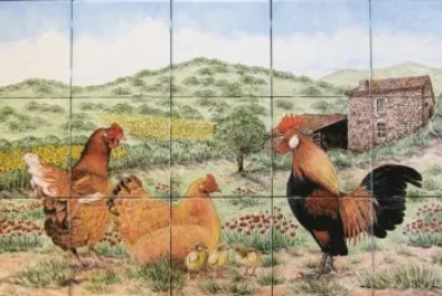 Tile Backsplash Art