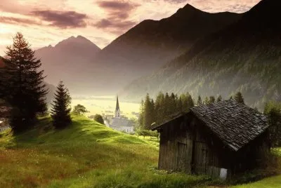 Country Cabin Scene jigsaw puzzle