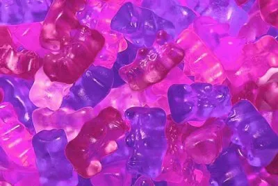 Purple and Pink Gummy Bears