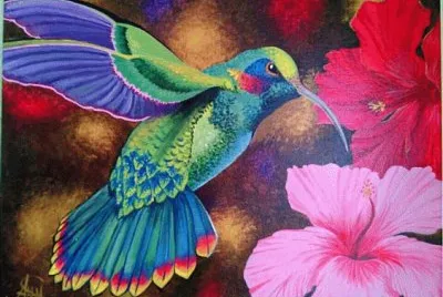 Hummingbird Painting