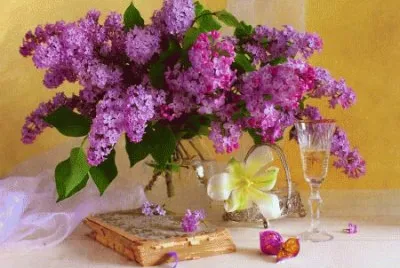 Precious Lilac Display-Still Life