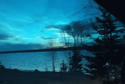 Sunset with the blues... jigsaw puzzle