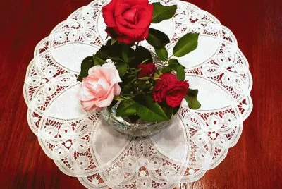 Belgium Lace and Roses