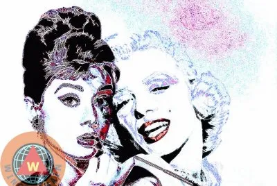 Hepburn and Monroe