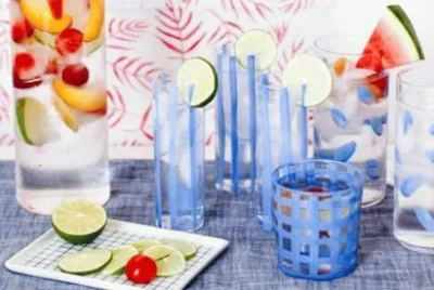 Summer Beverages with Fruit Garnishes