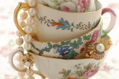 Fashion Jewelry in Tea Cups